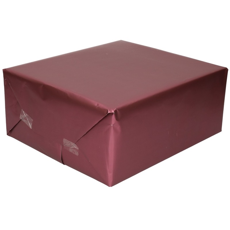 Luxe inpakpapier/cadeaupapier paars zijdeglans 150 x 70 cm
