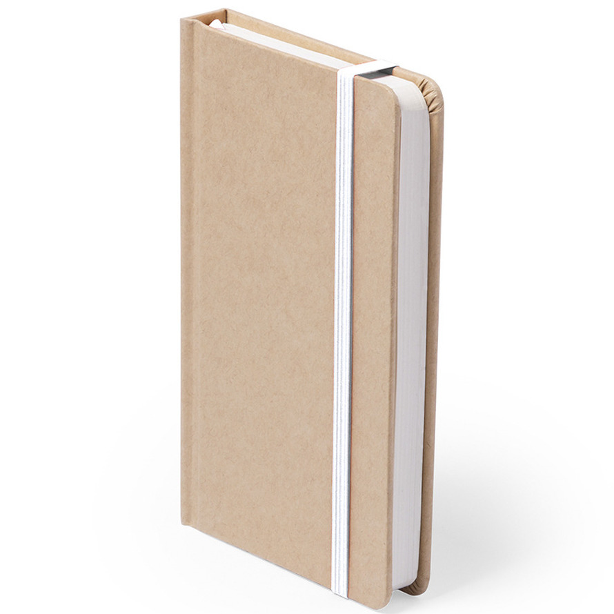 Luxe schriftje/notitieboekje wit met elastiek A5 formaat