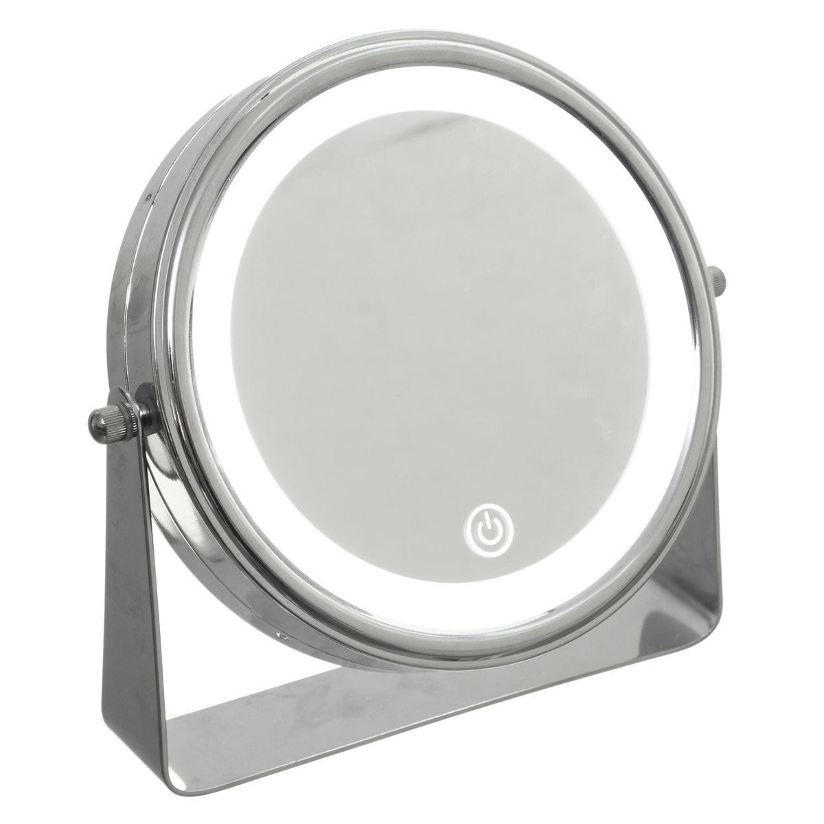 Make-up spiegel/scheerspiegel met LED verlichting op standaard 20 cm