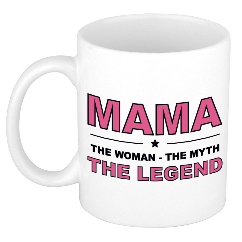 Mama the legend cadeau mok / beker wit 300 ml