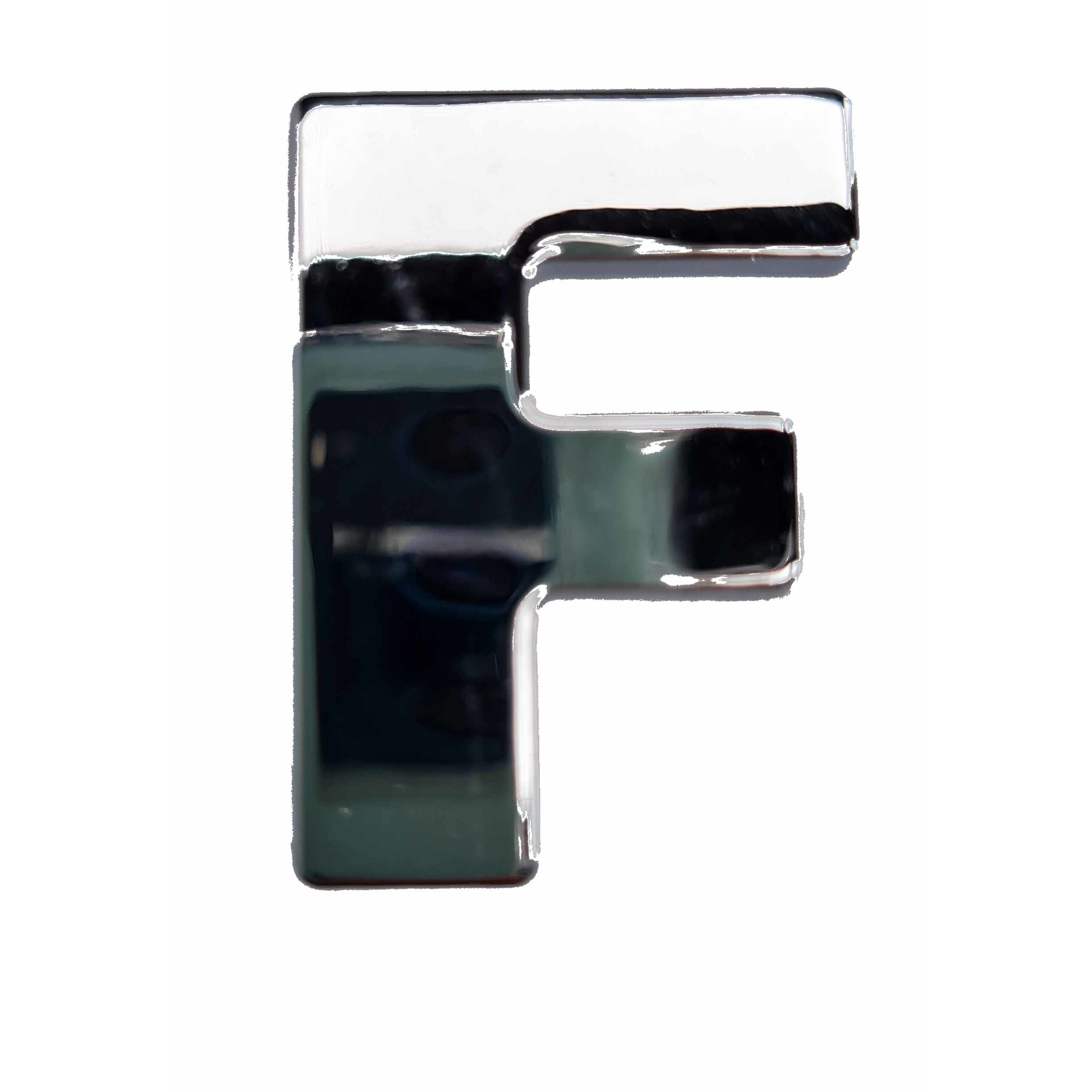 Namen stickers letter F van 2,5 cm
