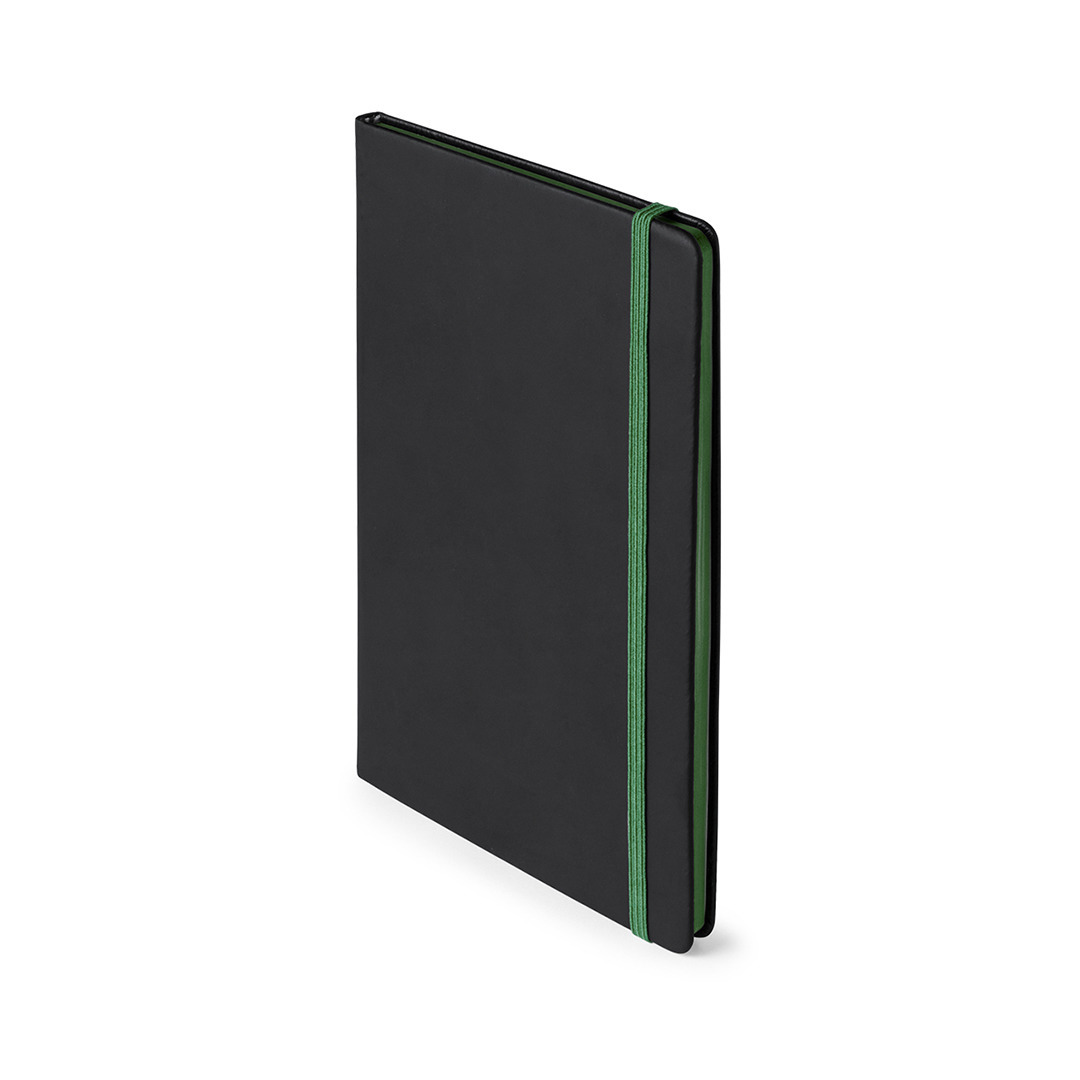 Notitieboekje met groen elastiek A5 formaat
