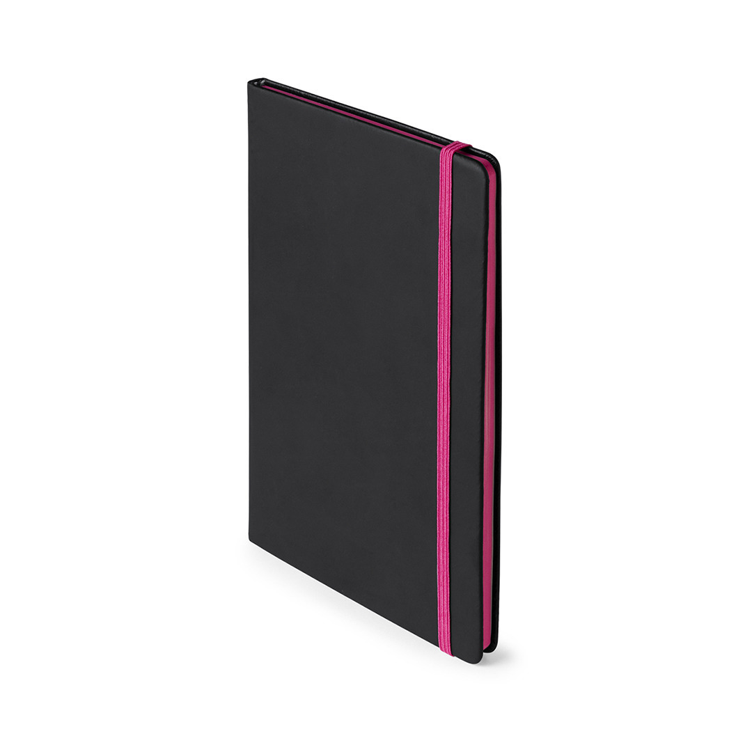Notitieboekje met roze elastiek A5 formaat