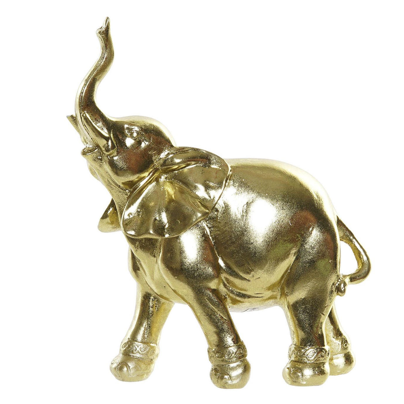 Olifant woondecoratie dieren beeldje 15 x 7 x 18 cm goud