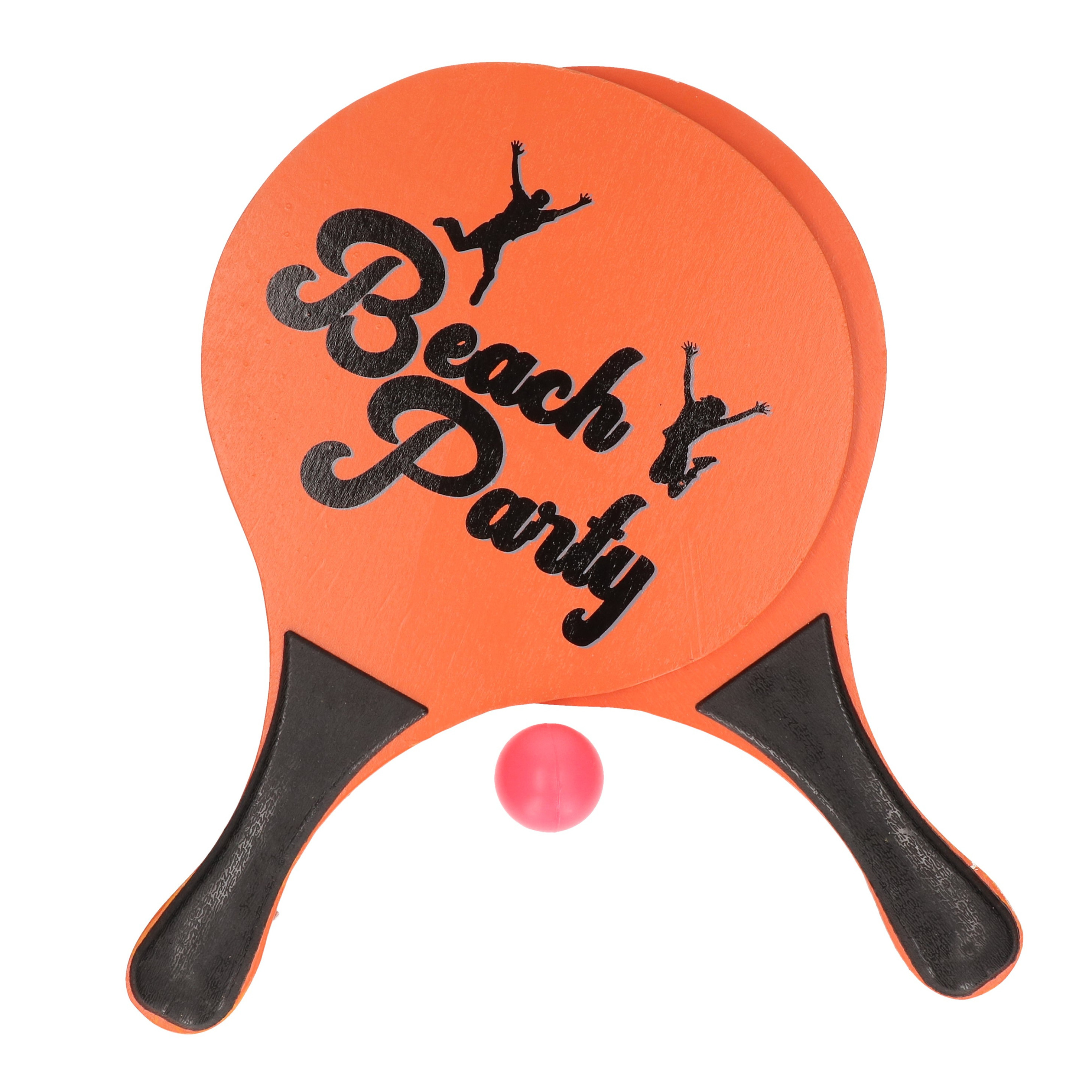 Oranje beachball set buitenspeelgoed