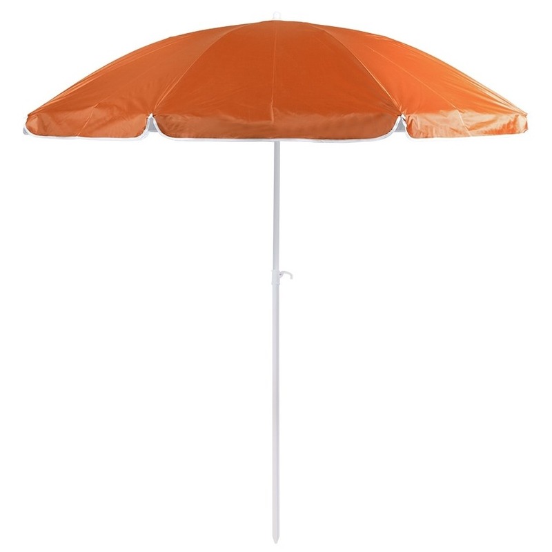 Oranje strand parasol van nylon 200 cm
