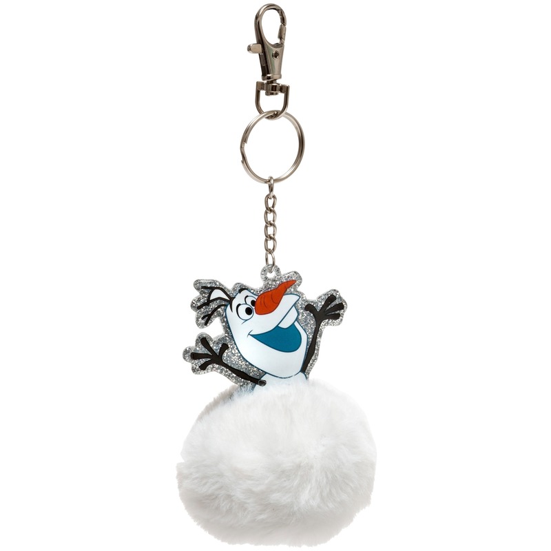 Pluche witte Olaf Disney Frozen sleutelhanger 8 cm