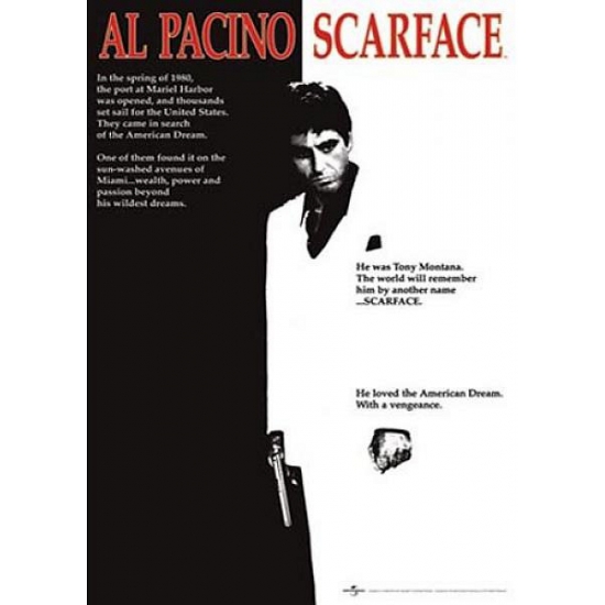 Poster Scarface Al Pacino 61 x 91,5 cm