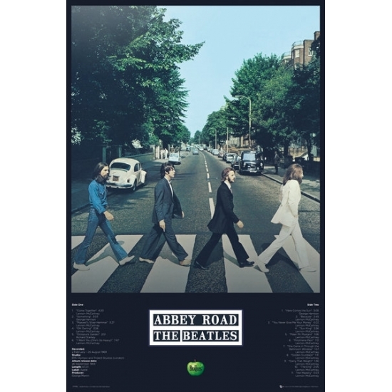 Poster The Beatles Abbey Road 61 x 91,5 cm