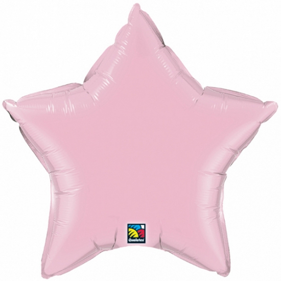 Qualatex licht roze ster folie ballon 50 cm