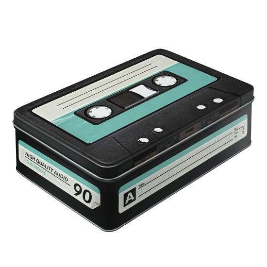 Retro bewaardoos cassettebandje
