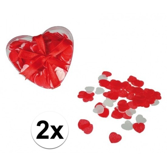 Rode hartjes bad confetti 40 gram