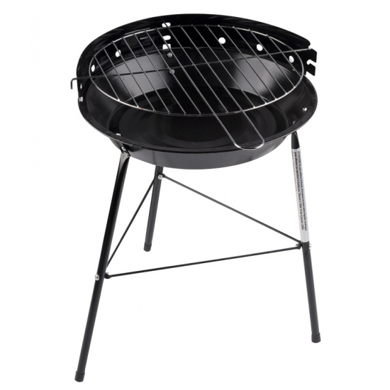 Ronde houtskool barbecue / bbq grill zwart