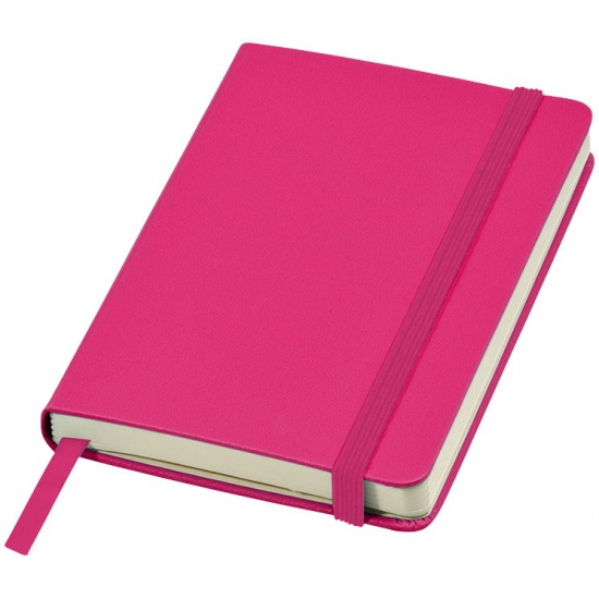 Roze pocket luxe schriften/notitieblokjes gelinieerd A6 formaat