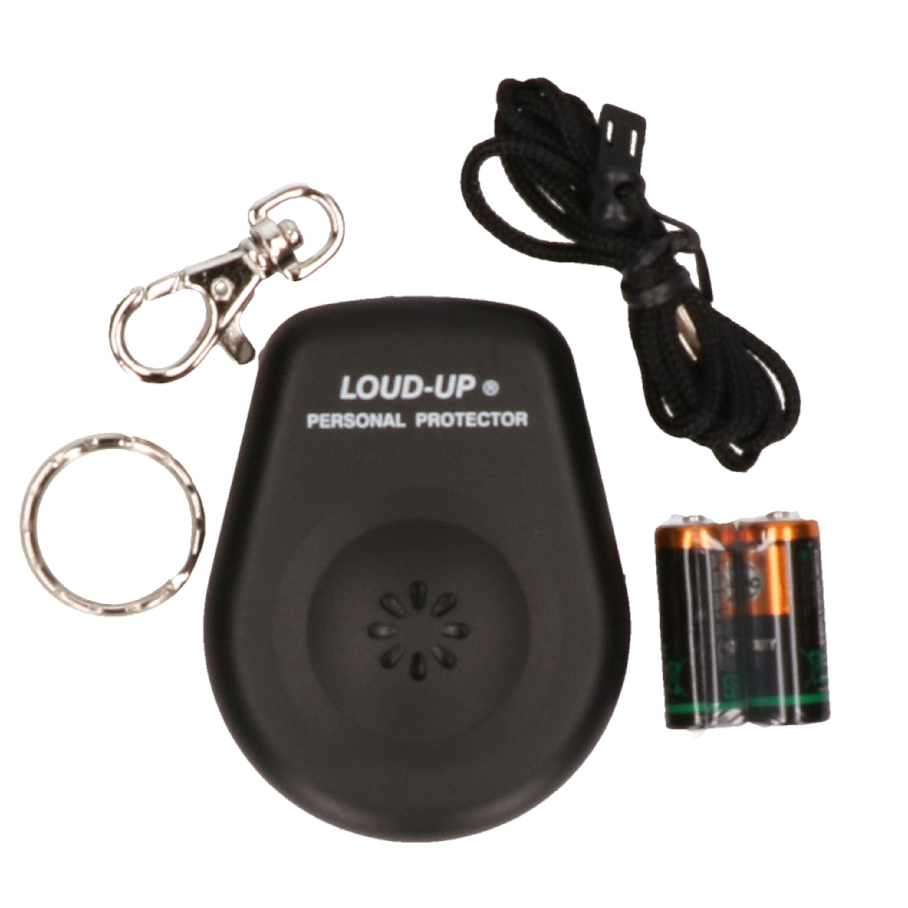 Sleutelhanger met persoonlijk alarm met batterij 110 dB