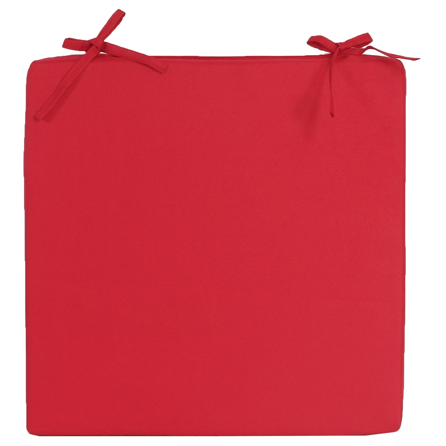 Stoelkussens voor binnen en buiten in de kleur rood 40 x 40 cm