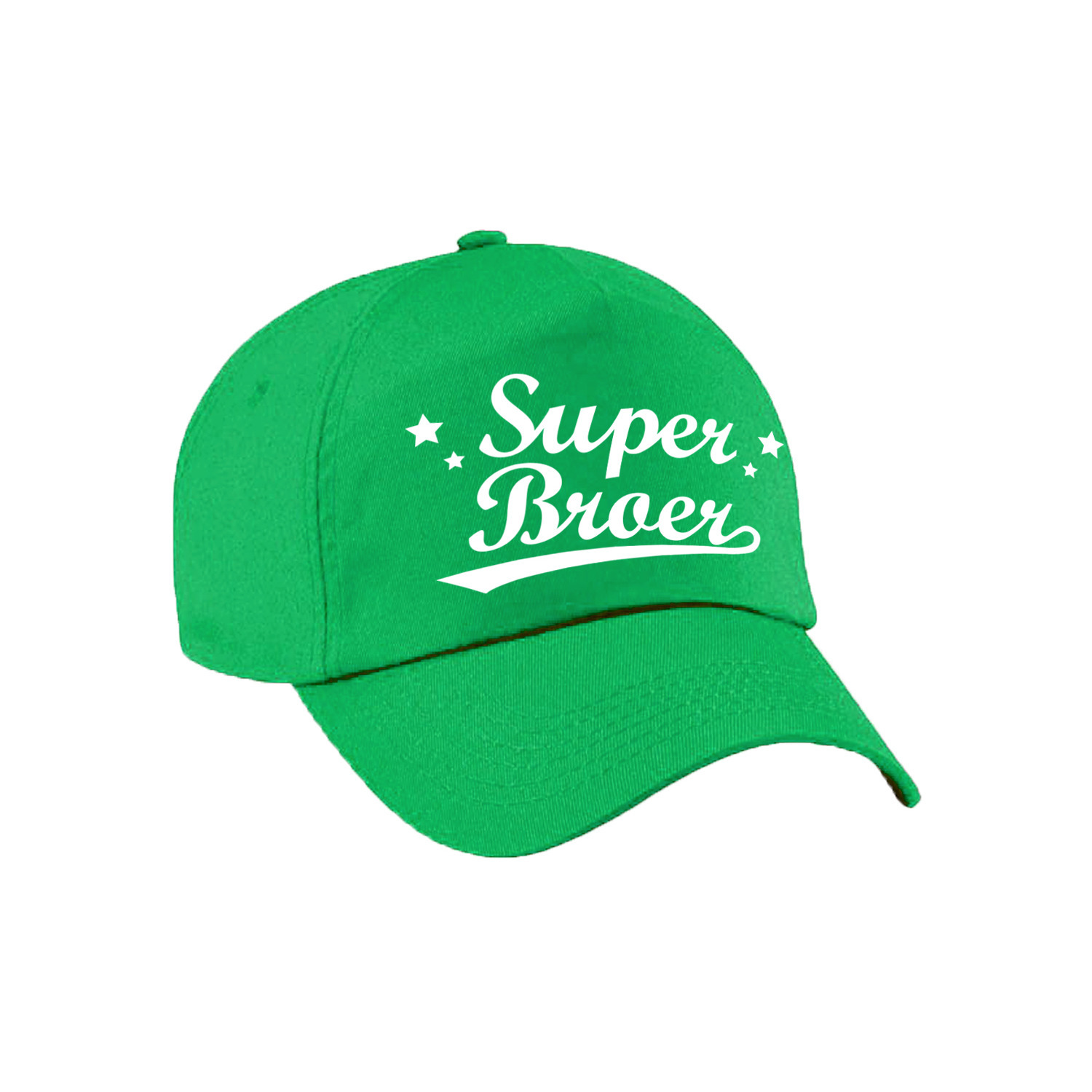 Super broer cadeau pet /cap groen voor heren