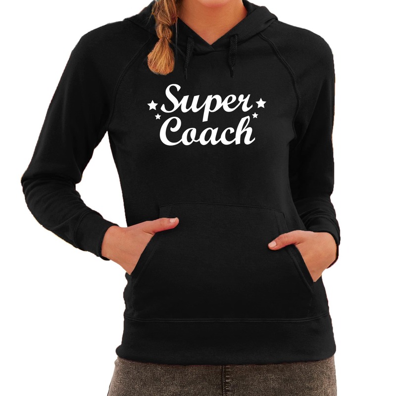 Super coach cadeau hoodie zwart dames