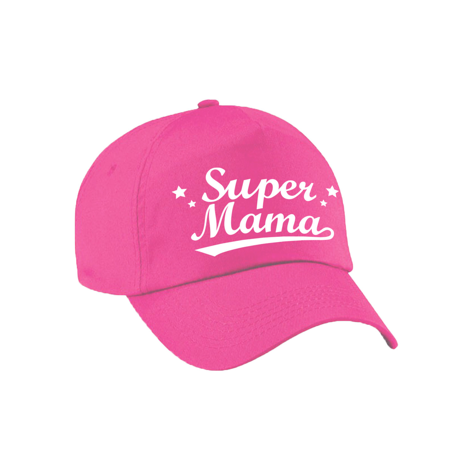 Super mama moederdag cadeau pet /cap roze voor dames