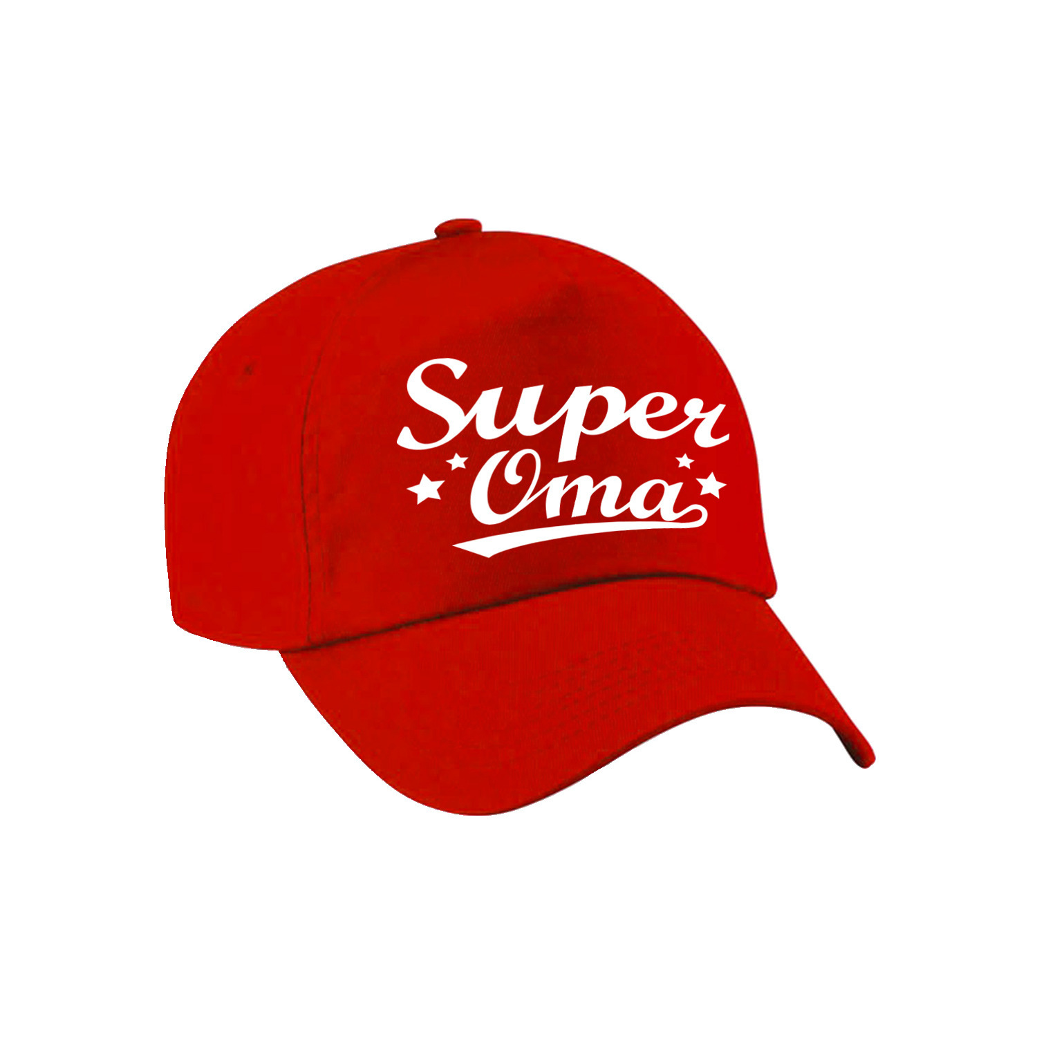 Super oma cadeau pet /cap rood voor volwassenen