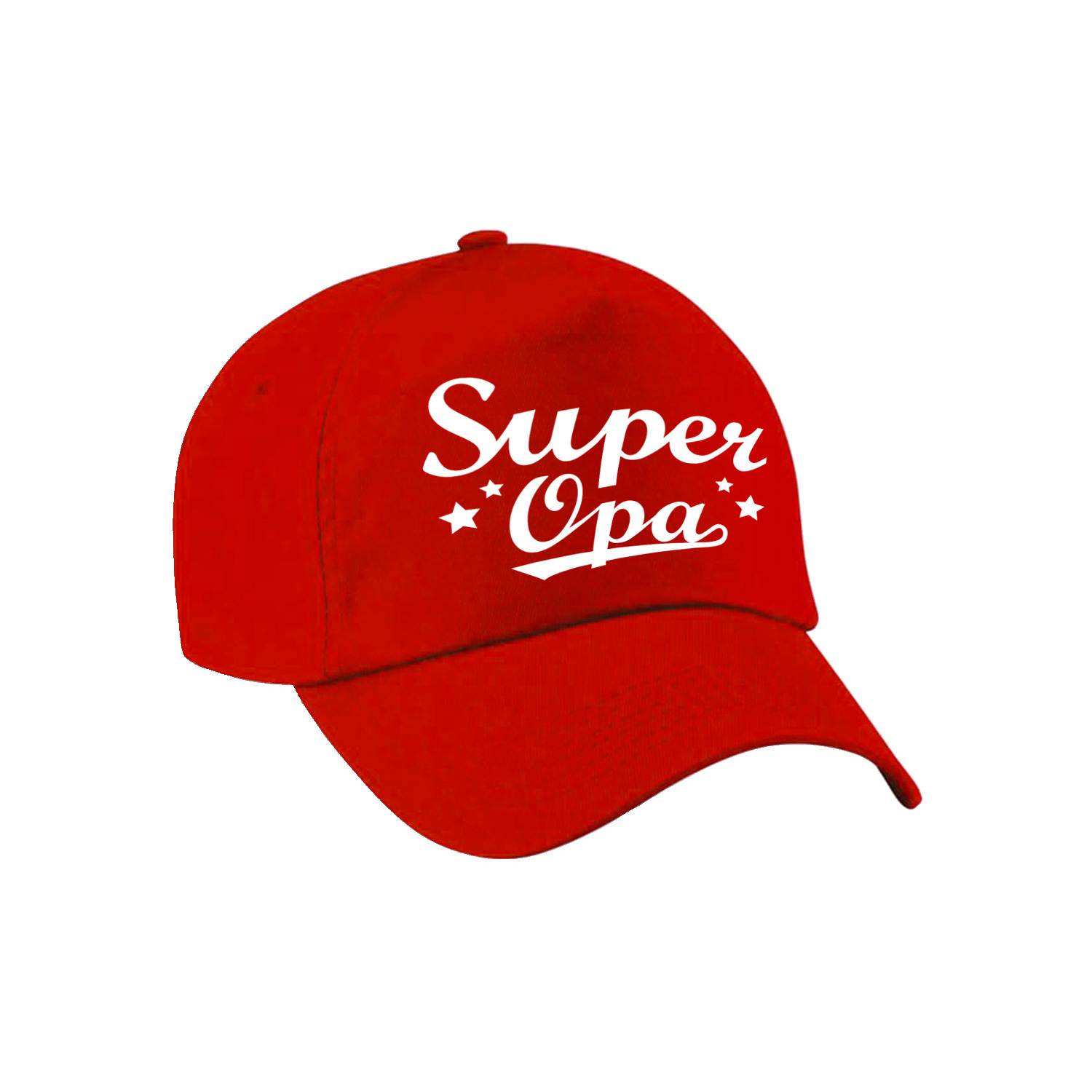 Super opa cadeau pet /cap rood voor volwassenen