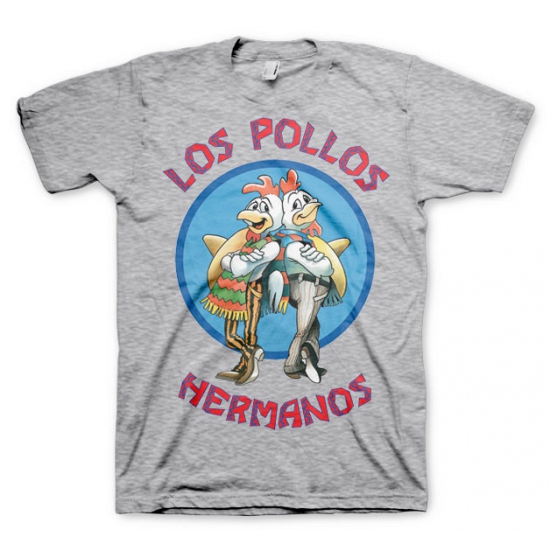 T-shirt Breaking Bad Los Pollos grijs voor heren