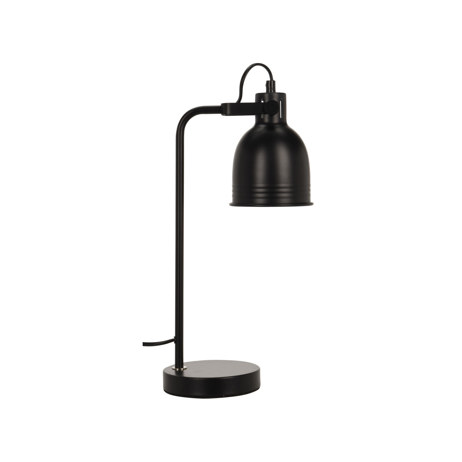 Tafellamp/bureaulampje zwart metaal 38 cm