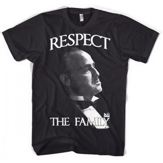 The Godfather Respect the family t-shirt heren zwart