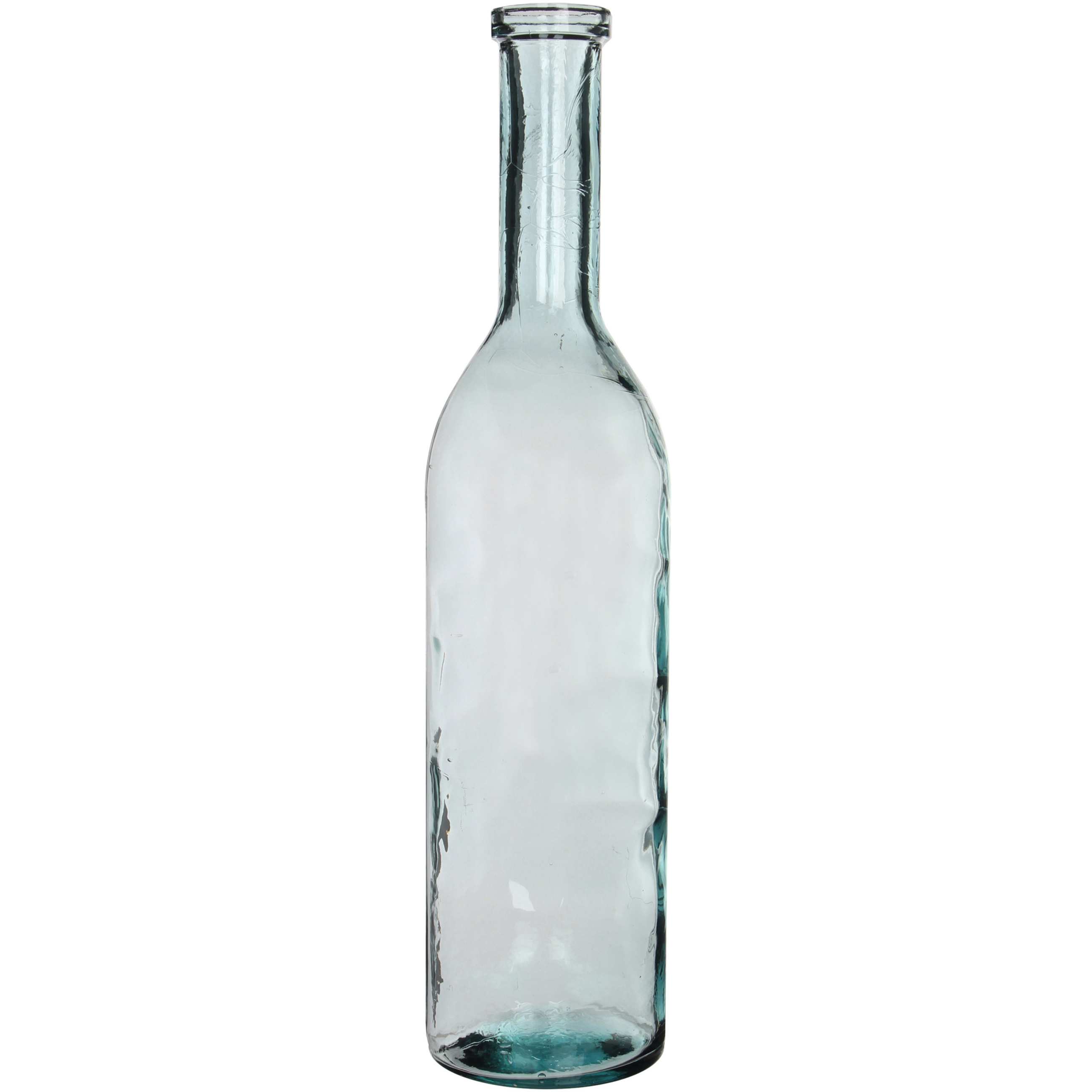 Transparante fles vaas/vazen van eco glas 18 x 75 cm