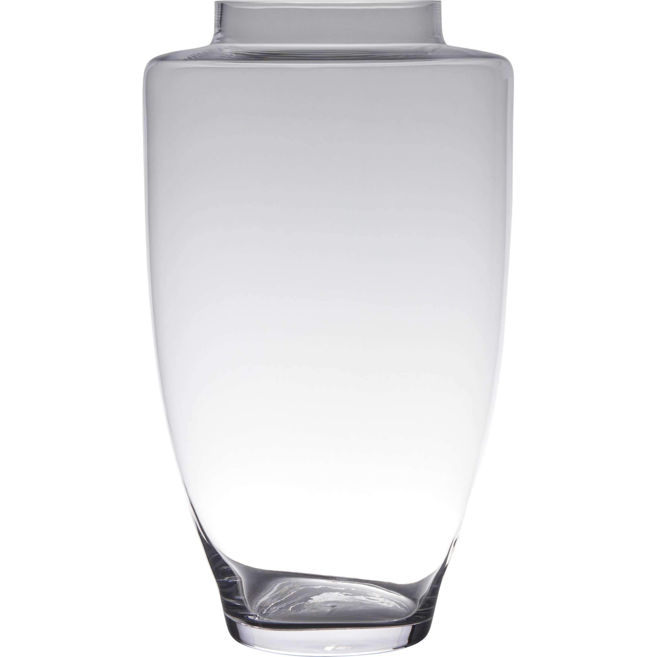 Transparante luxe grote vaas/vazen van glas 60 x 35 cm