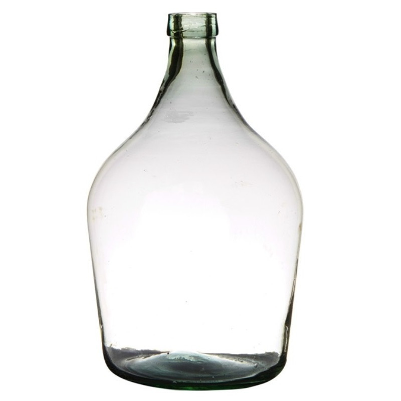 Transparante luxe stijlvolle flessen vaas/vazen van glas 39 x 25 cm