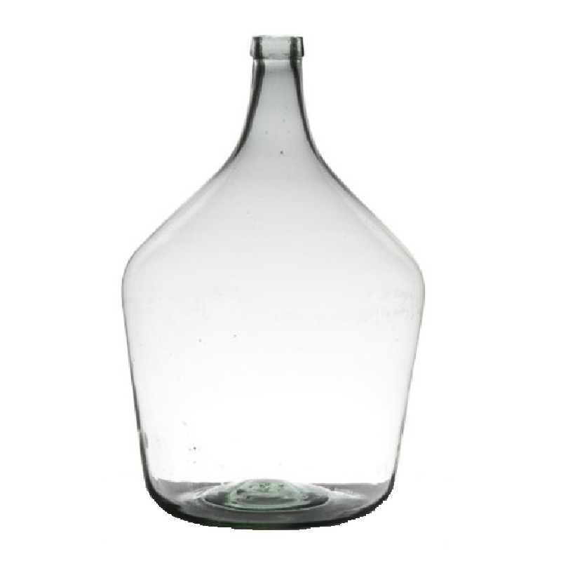 Transparante luxe stijlvolle flessen vaas/vazen van glas 50 x 34 cm