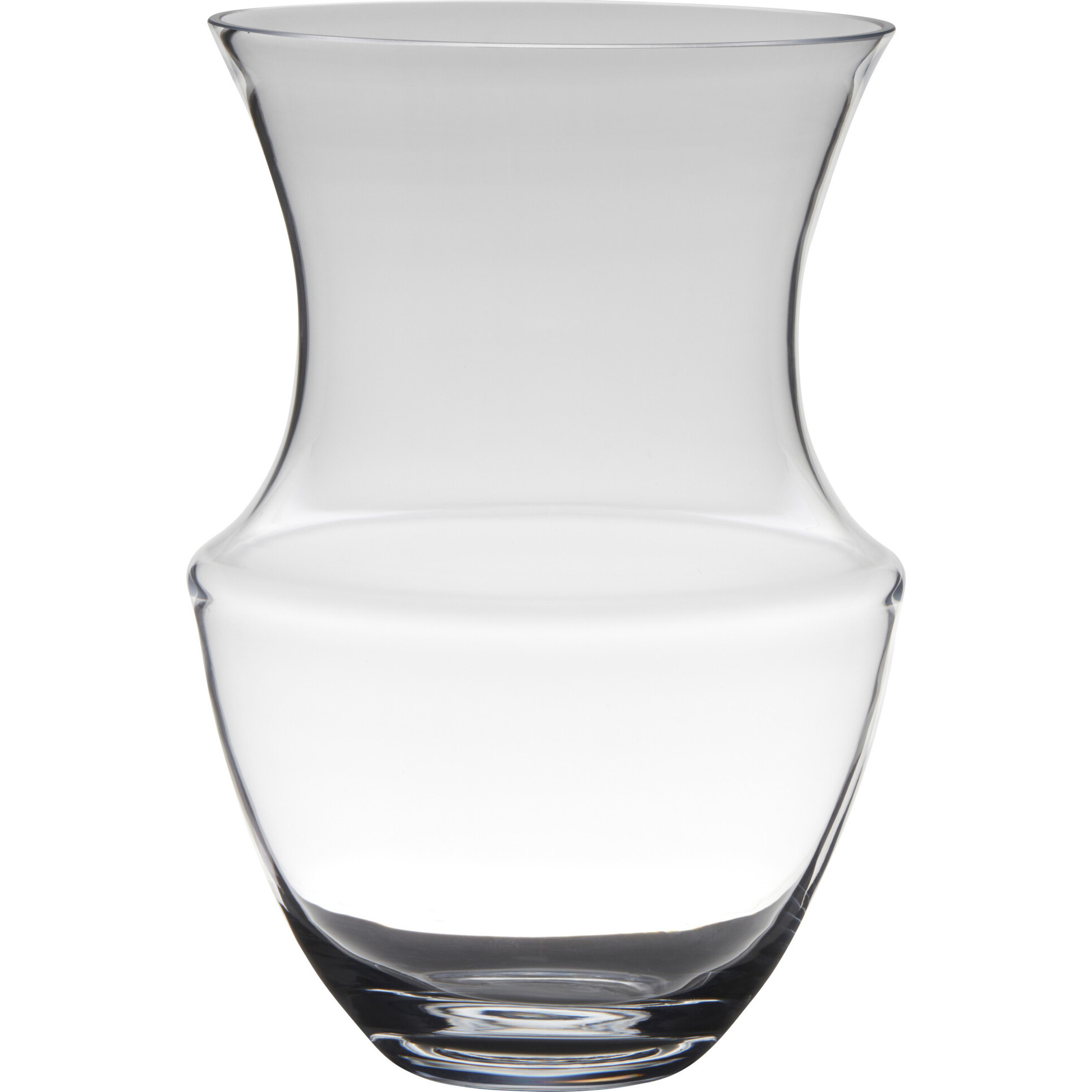 Transparante luxe vaas/vazen van glas 32 x 21 cm
