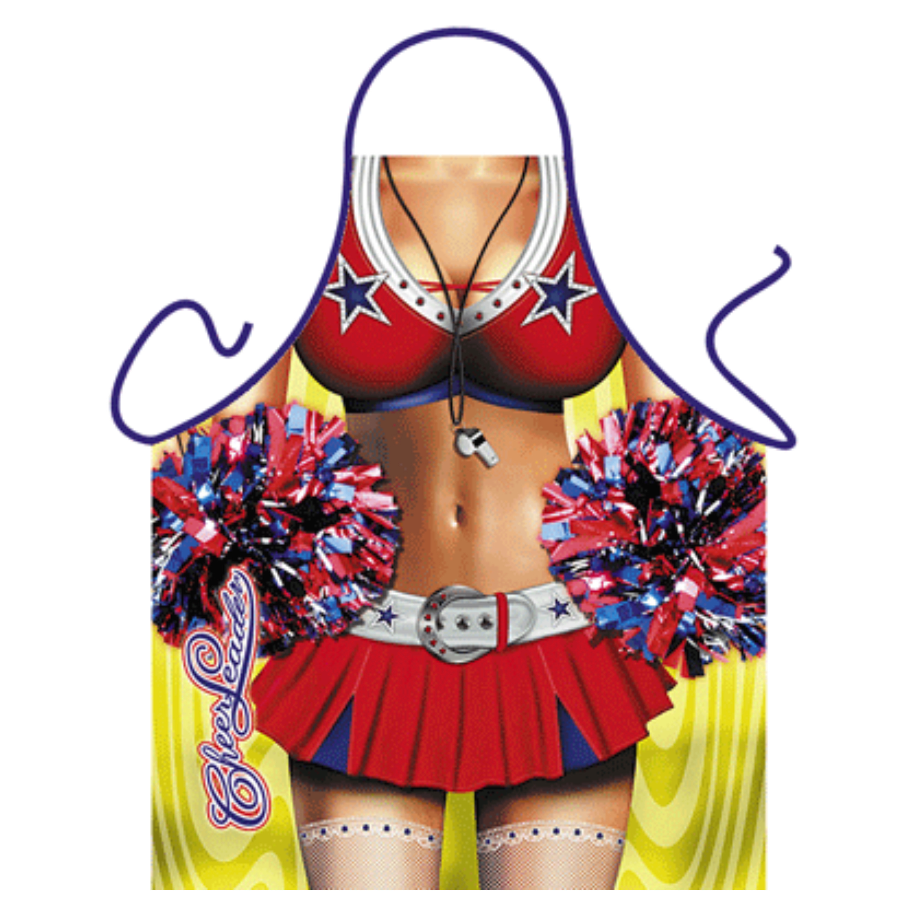 Verkleedkleding schort Cheerleader
