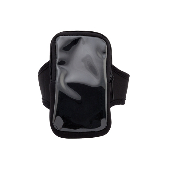 Voordelige smartphone sport armband zwart