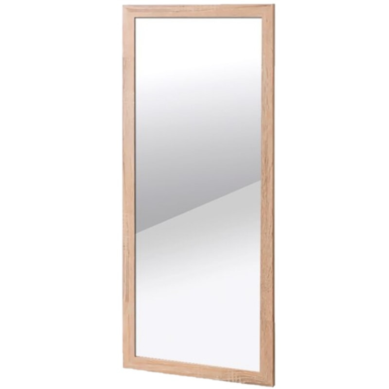 Wandspiegel rechthoekig met houten frame 30 x 60 cm