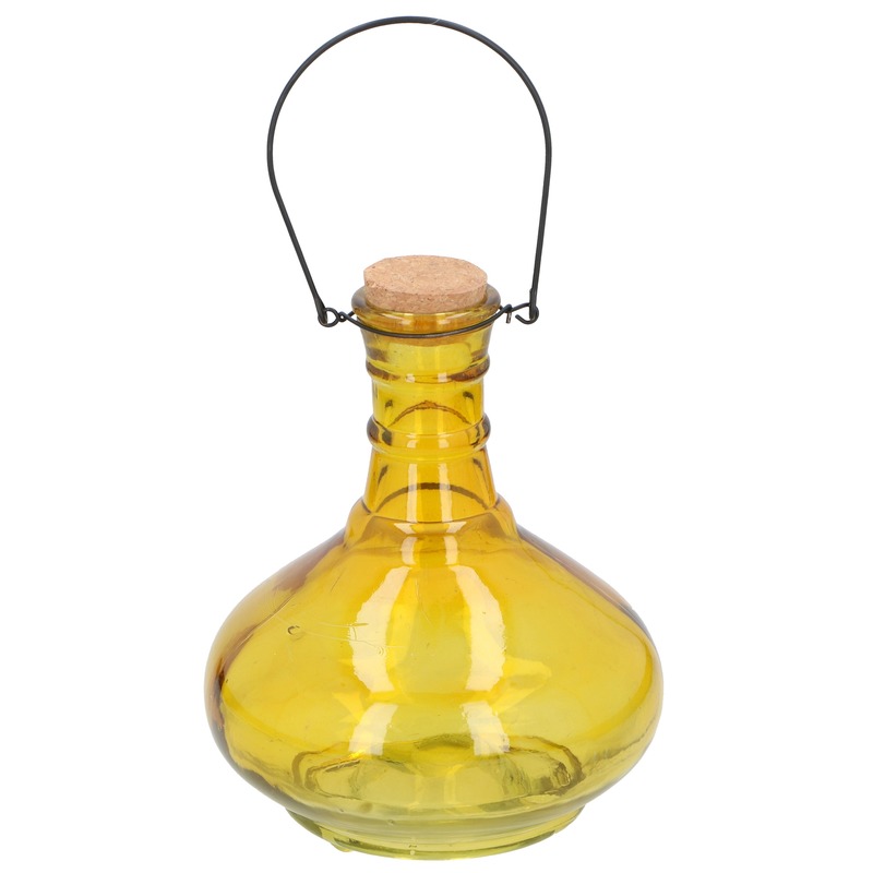 Wespenvangers/wespenval geel 21 cm glas
