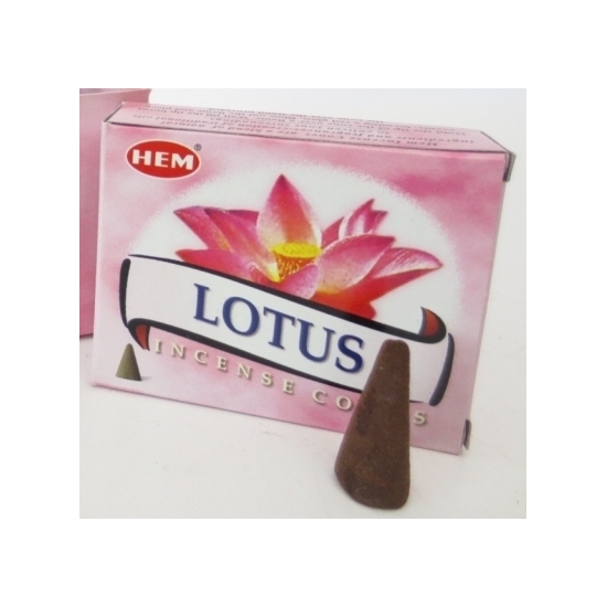 Wierook Lotus in pakje met 10 kegeltjes