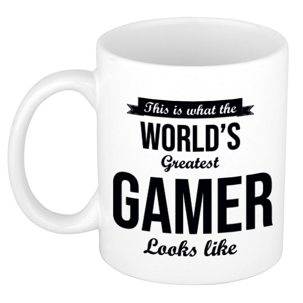 Worlds Greatest Gamer cadeau koffiemok / theebeker 300 ml