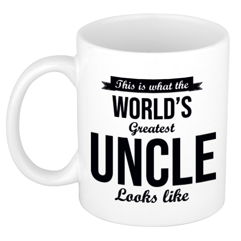 Worlds Greatest Uncle / oom cadeau koffiemok / theebeker 300 ml