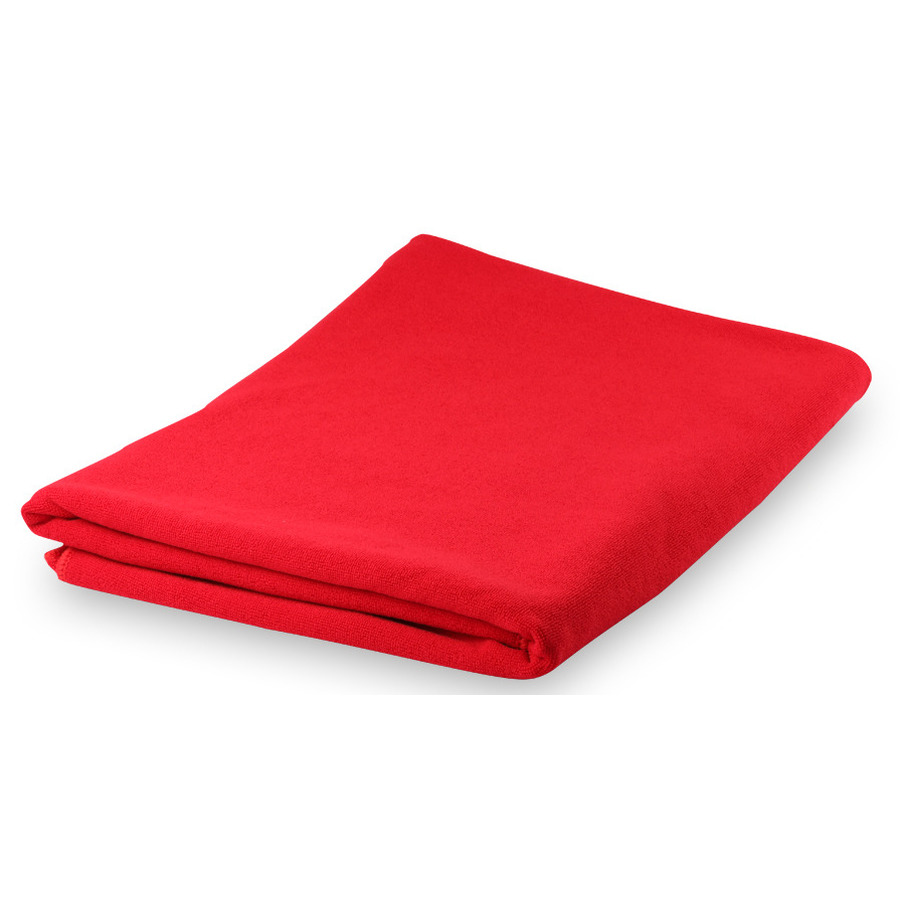 Yoga/fitness handdoek extra absorberend 150 x 75 cm rood