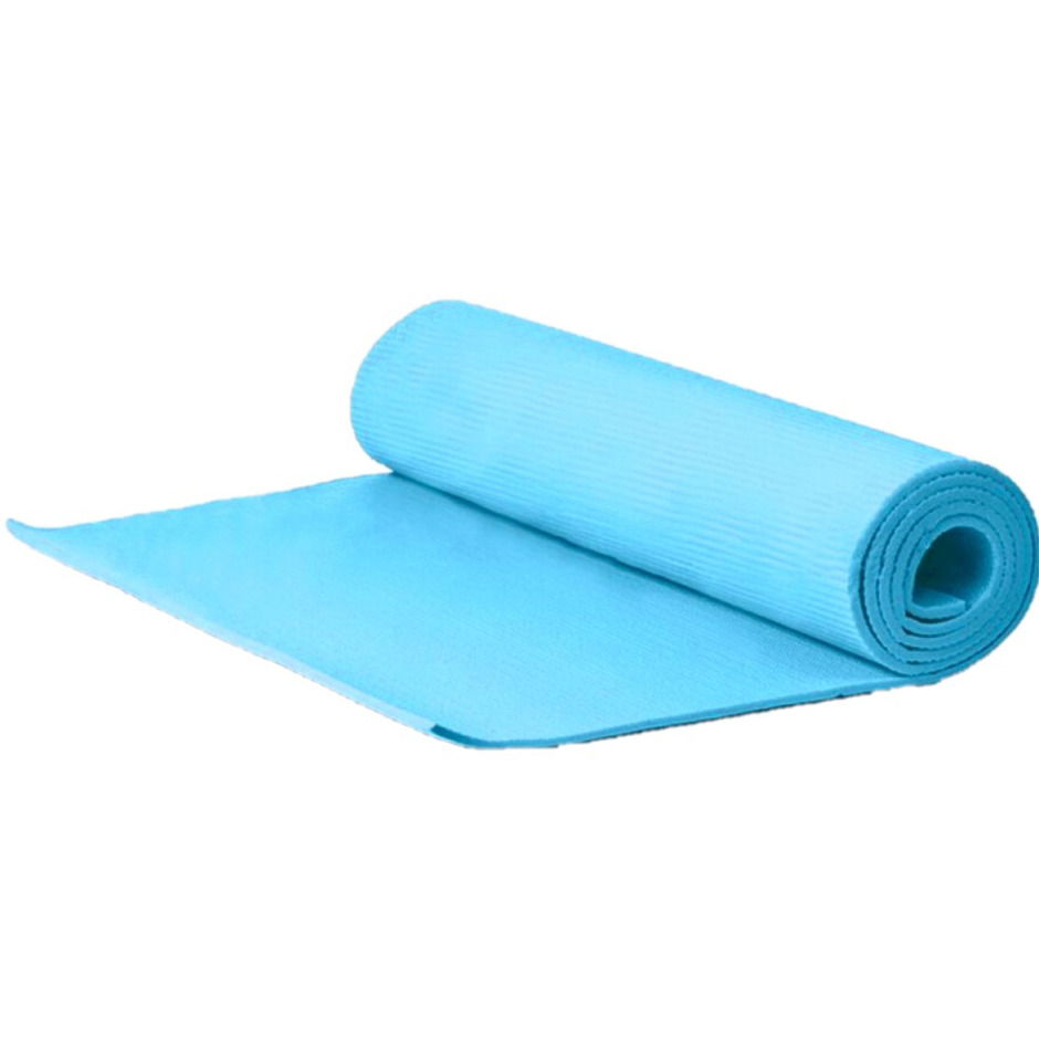 Yogamat/fitness mat blauw 180 x 51 x 1 cm