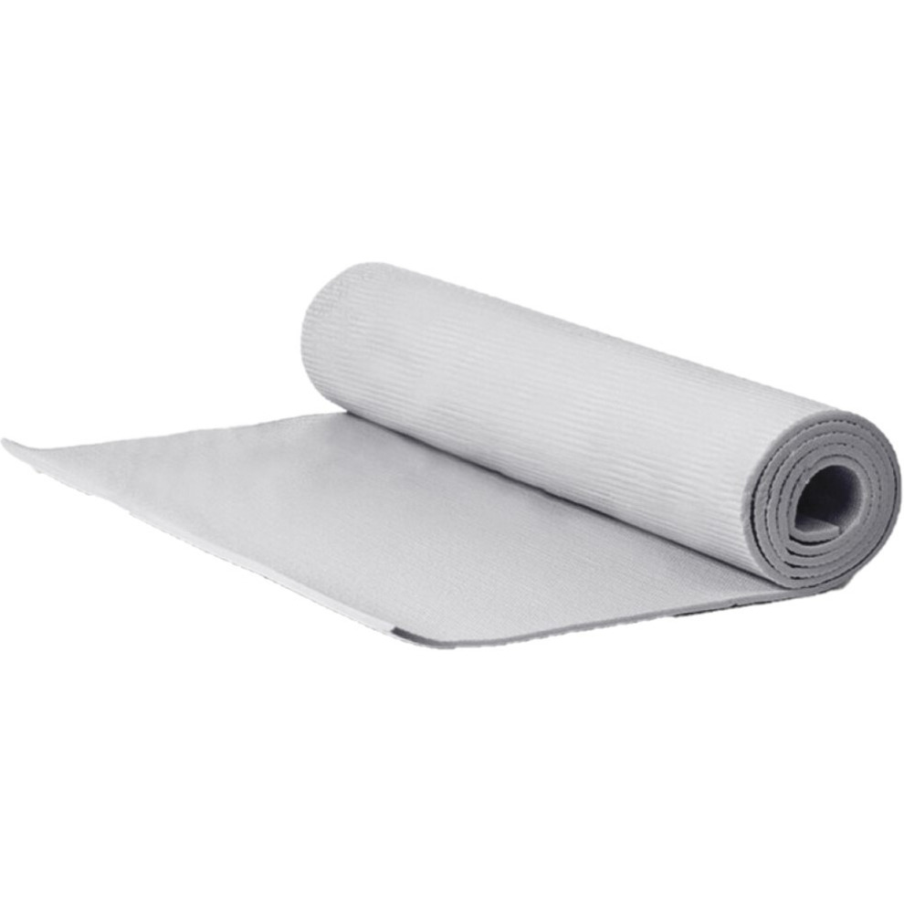 Yogamat/fitness mat grijs 173 x 60 x 0.6 cm
