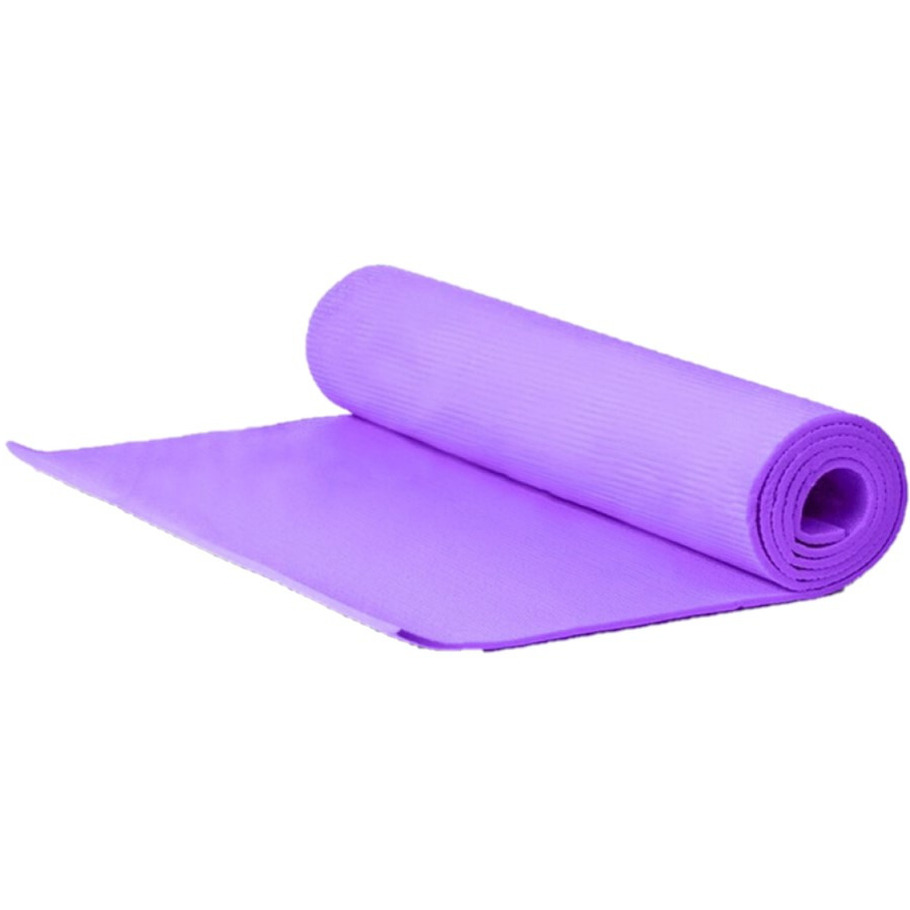 Yogamat/fitness mat paars 180 x 50 x 0.5 cm