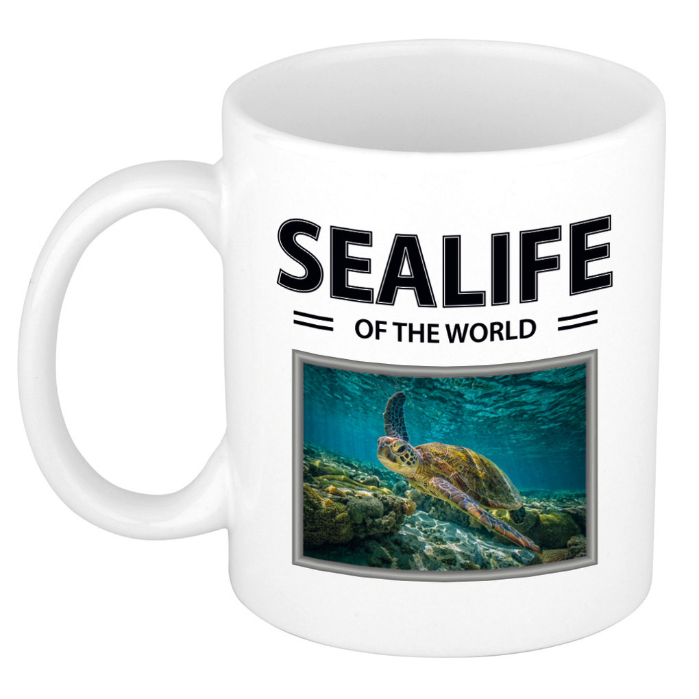 Zeeschildpad mok met dieren foto sealife of the world