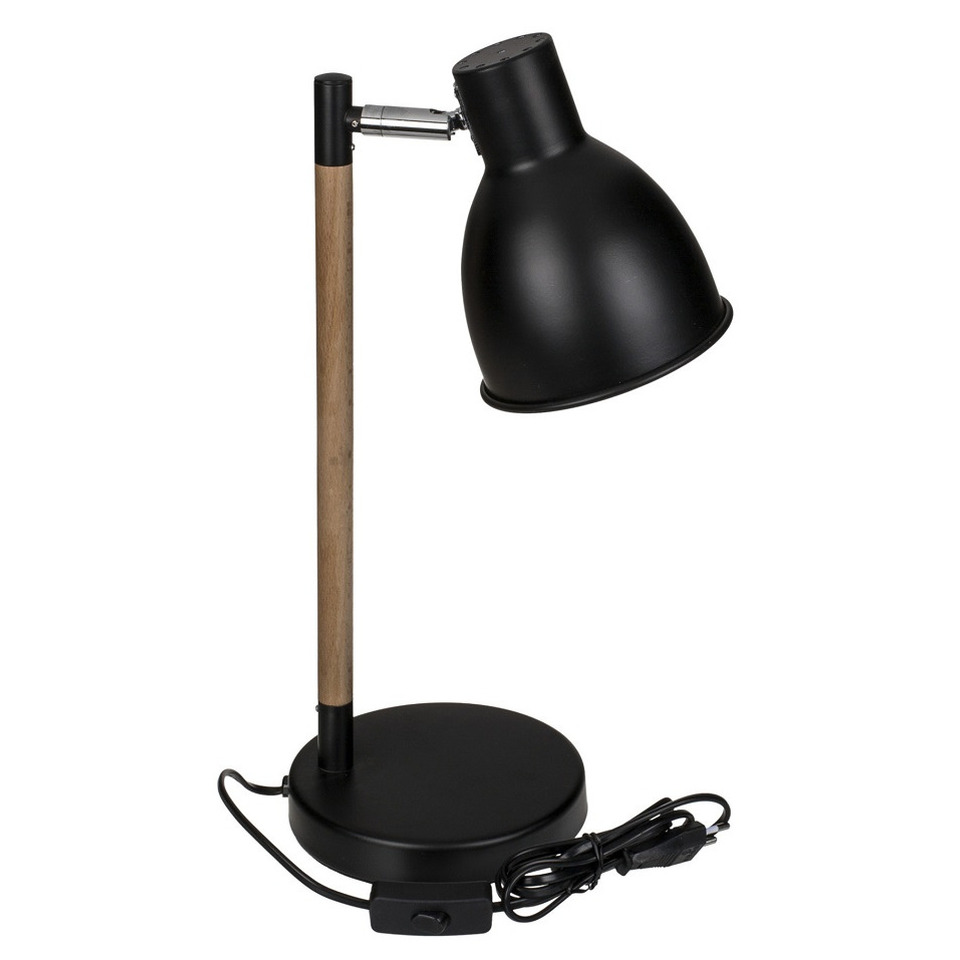 Zwarte tafellamp/bureaulamp metaal 45 cm