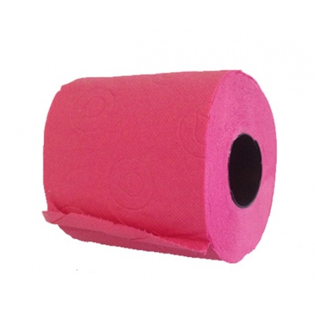 Colored toilet paper package
