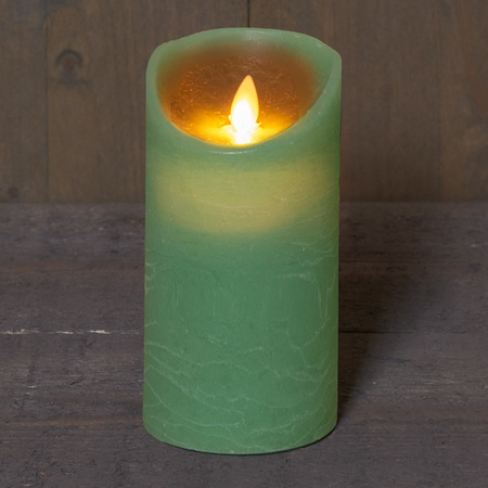 Set van 3x stuks Jade Groen LED kaarsen met bewegende vlam