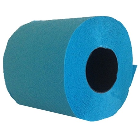 1x Turquoise toilet paper roll 140 sheets