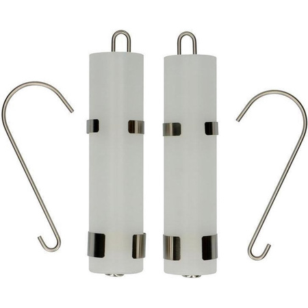 2x stuks Radiator luchtbevochtigers/waterverdampers - glas - 23 cm